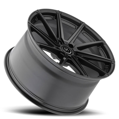 L'alliage noir adaptent l'usine aux besoins du client de porcelaine de jante forgée par aluminium de roues de voiture