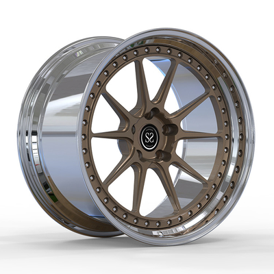 Aston Martin Vantage 2 morceaux a forgé la roue Rim Custom Bolt Patterns de l'alliage 20 d'aluminium