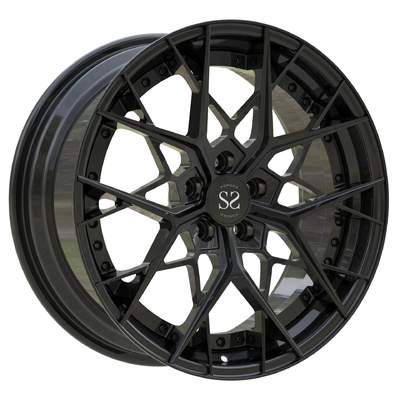 Center Barrel Forged 2 Piece Wheels Disc Matte Black RS3 Auto Car Jantes
