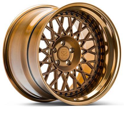Le style de Vossen 3 morceaux a forgé des roues que 20inch a poli le bronze pour les jantes de luxe de voiture