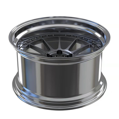 La lèvre polie forgée borde le plat profond de PC de 2 morceaux pour des roues de rais de bronze industriel d'Audi S3