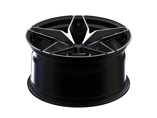 Le noir a usiné 20 pouces Monoblock roue forgée 1 par morceau pour l'alpha Romeo Car Rims