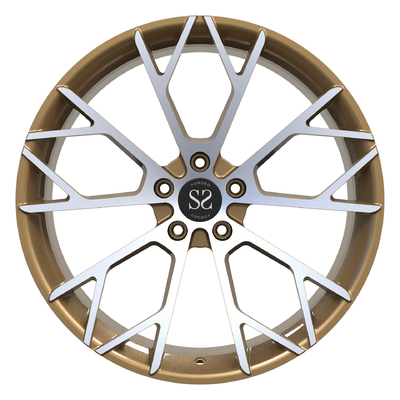Pour Lambor Aventador 1 PC Monoblock a forgé les jantes usinées en bronze de voiture d'alliage des roues 21inch 21x13