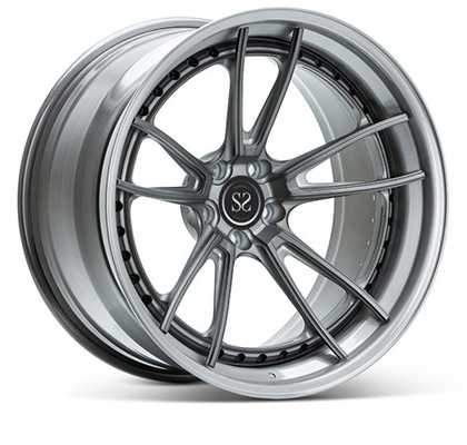 Le double 5 a parlé les roues forgées 3 par morceaux que l'alliage borde 20cm 5X112 pour le verre de G
