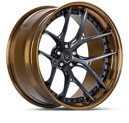 3 jantes en bronze de roue forgées par PC d'alliage d'aluminium pour Cls 18 19 pouces