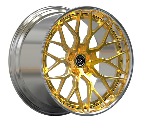 Bouleversé 2 morceaux 21x10 a forgé des roues que l'arrière de l'avant 22x12 a poli Ferrari 812 jantes