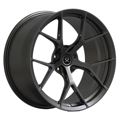 Monoblock 1 morceau a forgé le noir balayé en aluminium de roues pour des jantes de voiture de BMW M3