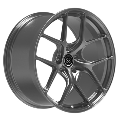 Monoblock en aluminium 1 morceau a forgé les jantes de voiture de Gray For balayées par 19inch BMW m2 de roues