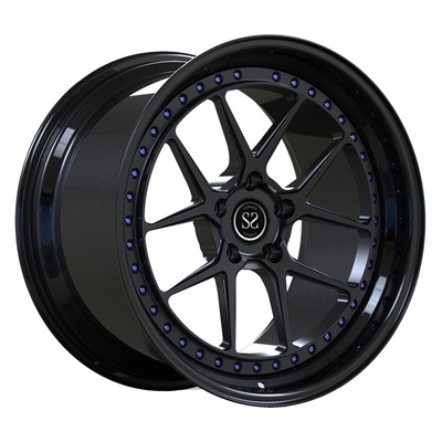 Le PC bouleversé de la lèvre 2 de visage noir a forgé les roues 19inch pour les jantes de luxe de voiture de Toyota Supra