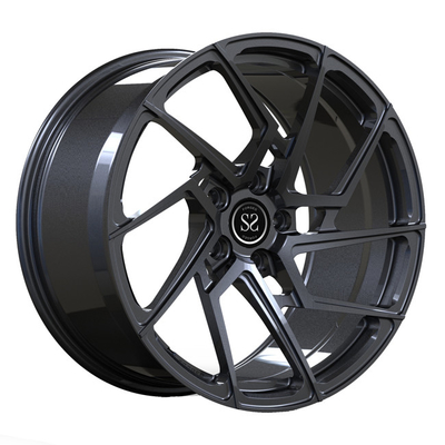 Monoblock 1 morceau a forgé les roues 19inch Rotaional Grey Spoke Discs For Audi S4