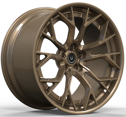 L'alliage 2 d'aluminium forgé par PC fait sur commande borde pouces en bronze de satin 21 22 23 pour Ferrari 458 488