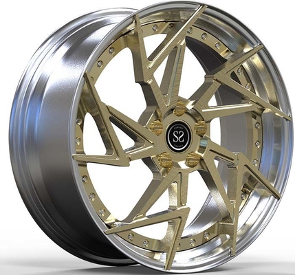 Chevrolet Corvette 2PC Jantes en alliage d'aluminium forgé C05 9Jx19 Disque en bronze poli