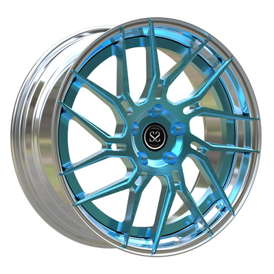 20*8.5 a poli les roues forgées 2 par morceaux que le bleu a balayé des rais pour T6 a fait un pas des jantes de lèvre