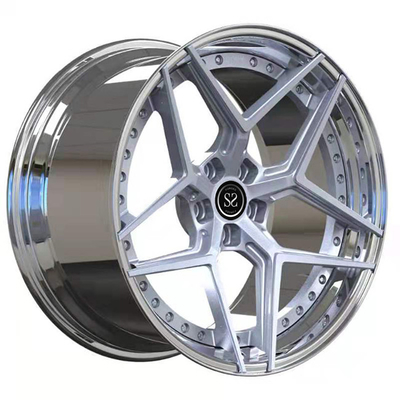 2 morceaux de 19inch 19x10 19x10.5 ont forgé des roues que la lèvre faite un pas par Toyota Supra a poli des jantes