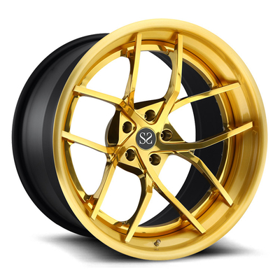 Jantes forgées polonaises bouleversées de 19x10 19x12 pour Ford Mustang/jantes jaunes d'alliage 19