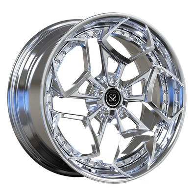 Chrome roule l'étape faite sur commande forgée 2 par morceaux borde 20inch pour Mercedes Benz A35