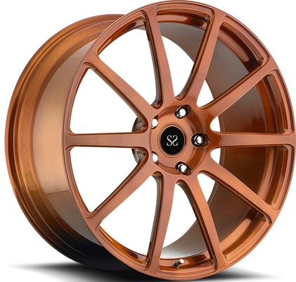 1PC adaptés aux besoins du client en bronze allient les jantes forgées 22X9.5 et 22X10.5 pour Chevrolet Camaro
