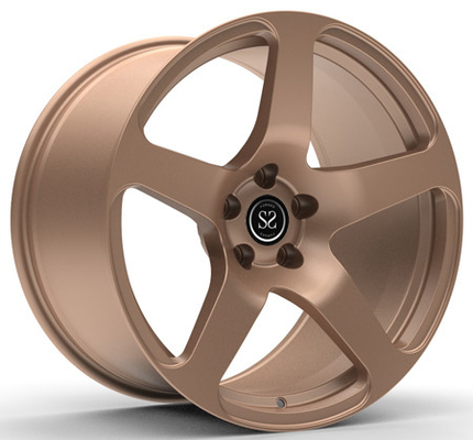 Monoblock des roues de 1 morceau a forgé des jantes pour le bronze foncé concave du GT 19inch de mustang