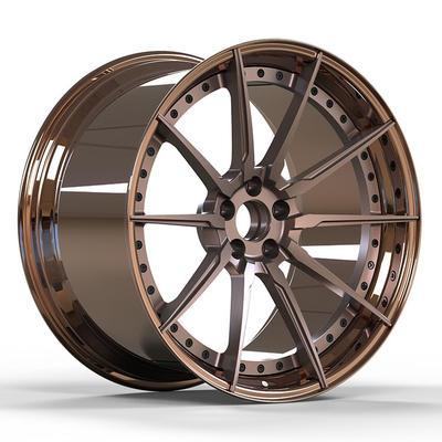 2PC fait sur commande a forgé la lèvre polie par roues 8Jx20 ET309Jx20 ET44 de jantes pour BMW 520 530