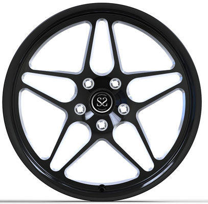 Honda Civic R FL5 a forgé le lustre en aluminium Black+Milling des roues 9.5Jx19 ET60 de 1 morceau