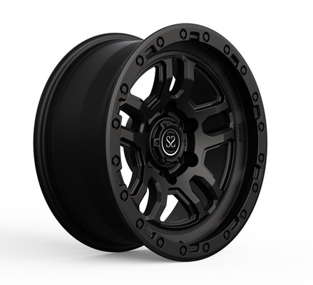 17X7 4X4 borde les roues de voiture forgées Off Road Matte Black For Toyota 4runner