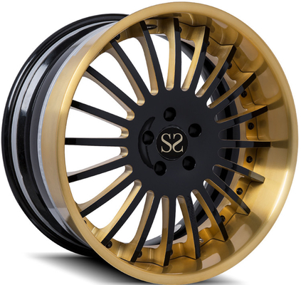 La lèvre balayée faite sur commande alliage forgé 3 par morceaux borde 20 X12 et 21 x 13 pour Audi 2020 R8