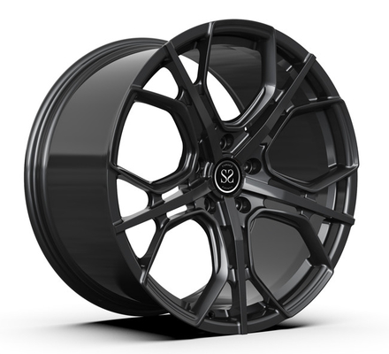 Les lèvres polies 1 morceau ont forgé des jantes Monoblock Matte Black 20inch Porsche 911 roues concaves