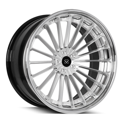 21x10 21x12 3PC a forgé des roues d'alliage d'aluminium polit pour C6 Corvette Z06
