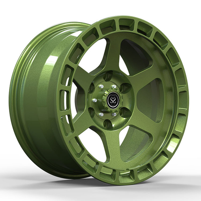1-PC fait sur commande a forgé l'alliage d'aluminium borde le vert militaire de CADILLAC XT6 C1XX 21x8.5 6X120
