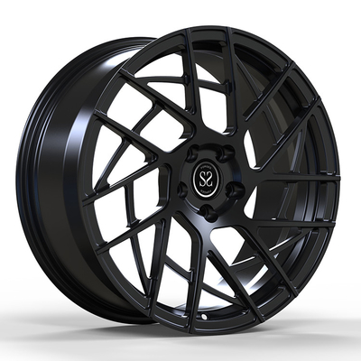 Monoblock forgé 1 par morceau fait sur commande noir borde les roues T6 22x9.5 5x120