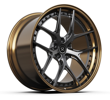 Des jantes de roue forgé pour BMW Audi Porsche Spoke en bronze 18 pouces 5x112 alliage