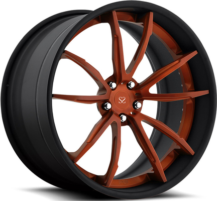 20 21 22 pouces 2PC Alliage forgé Jantes personnalisées pour roues Ferrari Noir PCD 5x112 5 trous