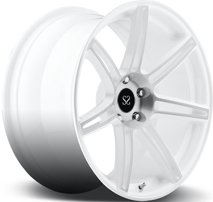 5x112 1pc Styling en alliage forgé Roues personnalisées 18 pouces Blanc Pour Golf Jantes GTI