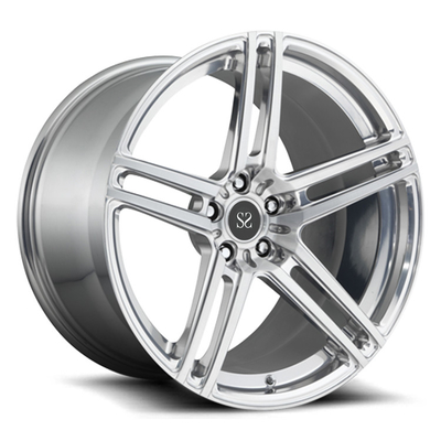 Monobloc argenté 21 pouces 1 pièce roues forgées stagné pour Ferrari 488