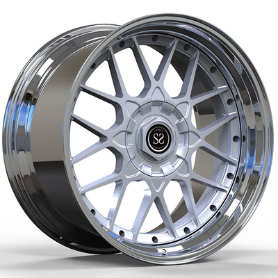 BMW M3 2016 Année Couture Forgé 2 PC Jantes 20x9.5 et 20x11 Polie lèvre + Disque d'argent