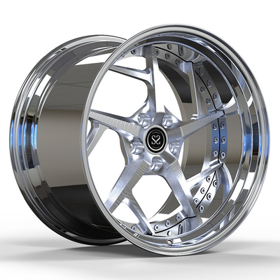 Volvo XC90 B5 2021 20x9.0 personnalisé à 2 rouleaux pour PC, lèvre polie + disque brossé