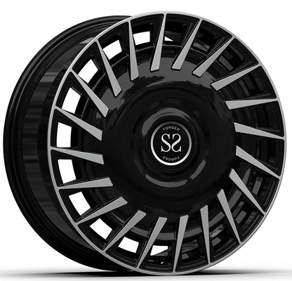6x139.7 22x9.5 personnalisé 1-PC bordure Noir Face usinée Pour Lexus 600