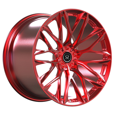 SLS AMG Noir série 20x11 et 21x13 personnalisé 1 pièce Jante forgée Candy Rouge