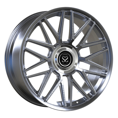 Ford Ranger 2024 21x10 1 pièce roues forgées claires brossées avec capuchons flottants