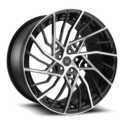 Des roues en argent forgé monobloc 21 pouces Staggeré pour Ferrari 488 Jantes personnalisées