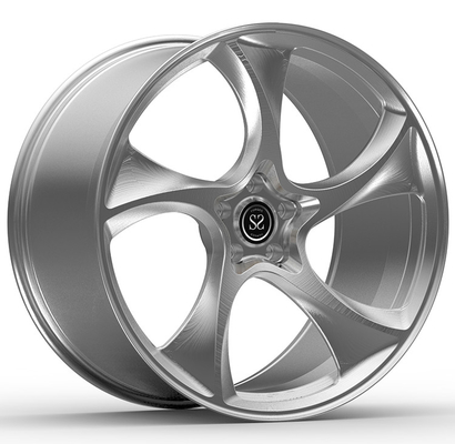 Ferrari 488 21x9.5 et 22x12 Jantes forgées sur mesure Brossées + revêtement transparent