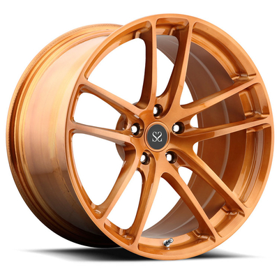 18 pouces 1 pièce alliage d'aluminium forgé pour roues RS3 Orange Jantes personnalisées de luxe