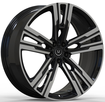 8.5Jx19 ET48 et 9.5Jx19 ET48 Lumineux Noir Polissé Face 1 Pièce Forgé Roue Pour BMW M4