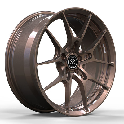 Tesla modèle Y 1 pièce roues forgées 20x9.5 et 20x10.5 personnalisé Bronzant ou