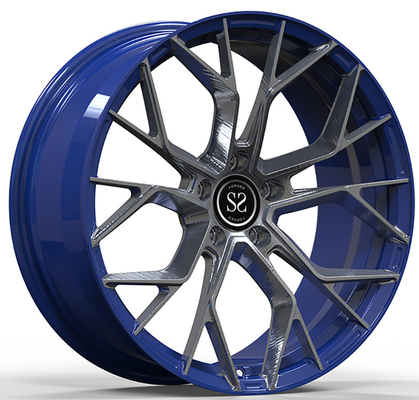 Chevy Corvette C5 a chancelé 19 et le noir 1-PC de lustre de 20 Multi-rais a forgé les roues 5x120.65 d'alliage