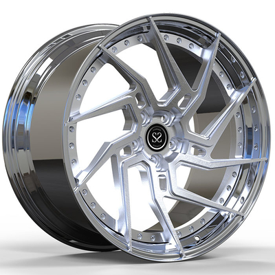 19x9 ET29/19x10ET40/5x120/72.6 Visage brossé et lèvre polie 2 PC Jantes forgées Pour la BMW M2 2020