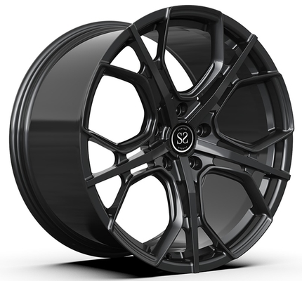 Jantes forgées noires brillantes 21x9 ET23/21x10.5ET38/5x112/66.6 pour BMW G31 520D Touring 2018