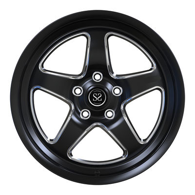 Après le marché style brillant noir usiné 16X7J 5x127 taille de boulon pour Jeep Cherokee II (XJ)