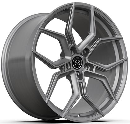 Jantes forgées 1 pièce sur mesure grises 21x9.5ET46/21x11ET58 5x130/71.6 pour PORSCHE CAYENNE