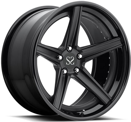 Jantes forgées en trois parties 9Jx20 et 13Jx21 Satin Black pour Lamborghini LP780-4